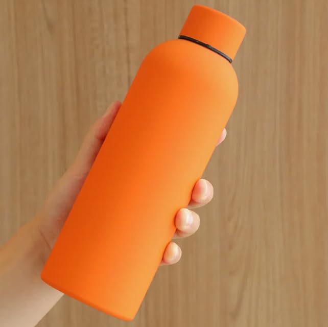 500ml Insulated Matte Finish Water Bottle | Perfect For Travel and Sports | Double Walled for Hot and Cold Drinks
