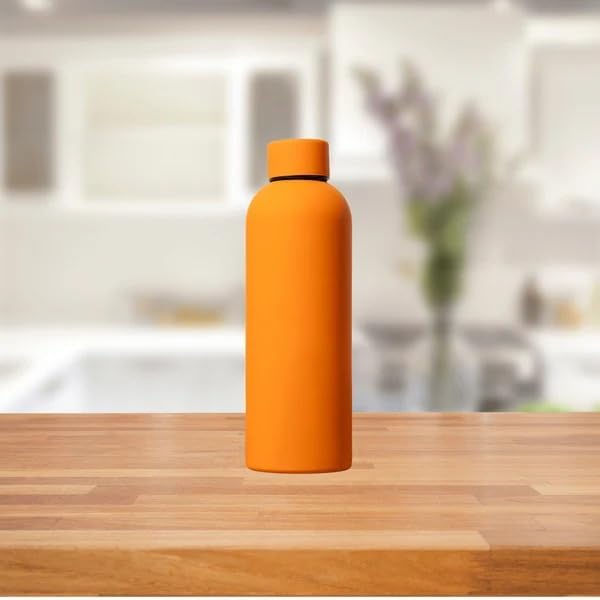 500ml Insulated Matte Finish Water Bottle | Perfect For Travel and Sports | Double Walled for Hot and Cold Drinks