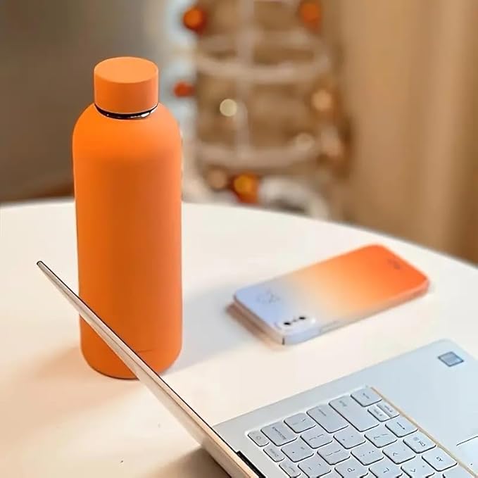 500ml Insulated Matte Finish Water Bottle | Perfect For Travel and Sports | Double Walled for Hot and Cold Drinks