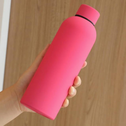 500ml Insulated Matte Finish Water Bottle | Perfect For Travel and Sports | Double Walled for Hot and Cold Drinks